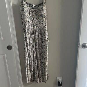 AUW Floral Maxi Dress in Cream